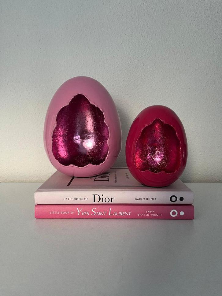 Diga Colmore Luxe windlicht Deco Egg emaille set-2 Nieuw, Huis en Inrichting, Woonaccessoires | Overige, Nieuw, Ophalen of Verzenden