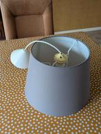 Grijze lampenkap als hanglamp, Rond, Ophalen of Verzenden, Zo goed als nieuw, Grijs