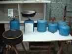 Gas flessen          Blauw, Caravans en Kamperen, Kampeeraccessoires, Ophalen of Verzenden, Zo goed als nieuw