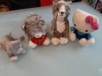 Katten knuffels, incl Hello Kitty - 4 stuks, Ophalen of Verzenden, Zo goed als nieuw, Poes
