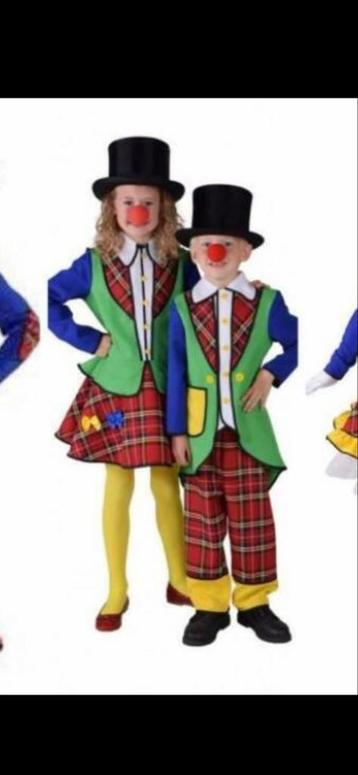 Clownspak kind/ loopgroep/carnavalswagen beschikbaar voor biedingen