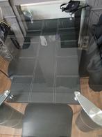 Gratis Glazen Eettafel, Huis en Inrichting, Tafels | Eettafels, Ophalen, Gebruikt, 100 tot 150 cm, Glas