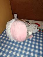 Zeeman twee kantige knuffel roze konijn en grijze poes, Ophalen of Verzenden