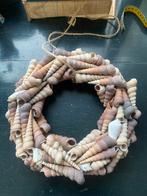 Schelpen Krans - Decoratieve Zee-sfeer, Huis en Inrichting, Woonaccessoires | Kransen, Ophalen of Verzenden, Gebruikt