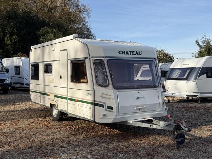 Chateau Cantara 490 C Thule cassette luifel TOP, Caravans en Kamperen, Caravans, Bedrijf, tot en met 4, 1000 - 1250 kg, Rondzit