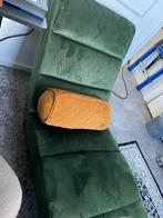 Design Sofa fluweel groen nieuw staat, Huis en Inrichting, Ophalen, Eenpersoons, 125 tot 150 cm, Stof