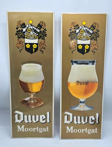  Duvel reclameborden jaren 70 / 80 - 2 stuks  Origineel  beschikbaar voor biedingen