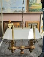 VINTAGE GLAZEN HANGLAMP, Ophalen, Gebruikt, Glas, 50 tot 75 cm