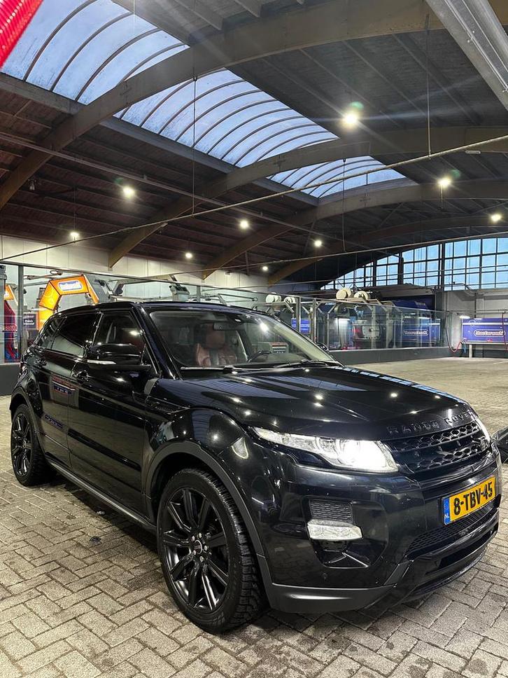Range Rover Evoque 2.2 TD4 4WD AUT 2014 Zwart, MOTOR STUK, Auto's, Land Rover, Particulier, 4x4, ABS, Airbags, Airconditioning