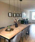 Hanglamp Toulouse 4-lichts, Huis en Inrichting, Lampen | Hanglampen, Ophalen, Zo goed als nieuw, Glas