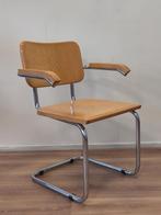 4x Vintage buisframe eetkamertoel S64 Breuer hout stoel, Ophalen, Gebruikt, ., 4 tot 6 stoelen
