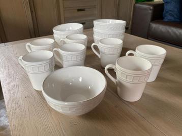 Servies met sierrand (wit) (Zara Home) beschikbaar voor biedingen