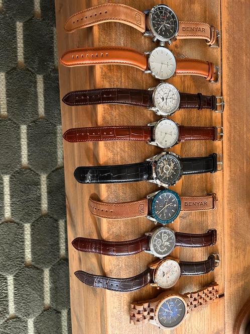 Diverse horloges in uitstekende staat, Sieraden, Tassen en Uiterlijk, Horloges | Heren, Zo goed als nieuw, Overige merken, Staal