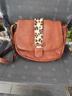 Micmacbags leren schoudertas bruin, Sieraden, Tassen en Uiterlijk, Tassen | Schoudertassen, Ophalen, Zo goed als nieuw, Bruin