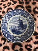 Delfts Blauw Bord met Molen, Antiek en Kunst, Ophalen of Verzenden