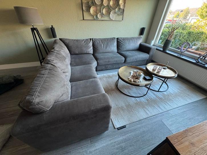 Grote Gazelle Lederen Hoekbank - Nog als nieuw!, Huis en Inrichting, Banken | Bankstellen, Zo goed als nieuw, Hoekbank, Vierpersoons of meer