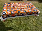Vintage retro jaren 70 tafelkleed oranje wit blauw Nieuw, Ophalen of Verzenden, Nieuw, Rechthoek