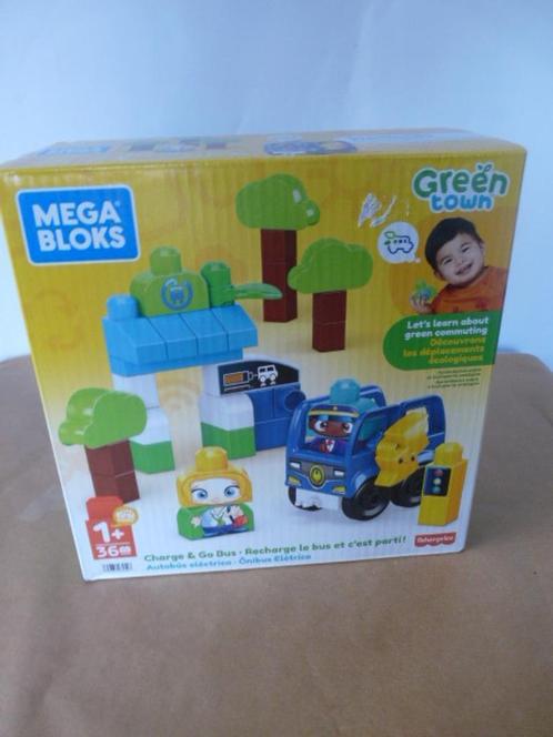 MEGA Bloks Green Town Charge & Go Bus – Nieuw, Kinderen en Baby's, Speelgoed | Bouwstenen, Nieuw, Megabloks, Ophalen of Verzenden