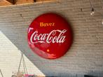 Groot Coca Cola emaille reclame bord 1963, Antiek en Kunst, Ophalen
