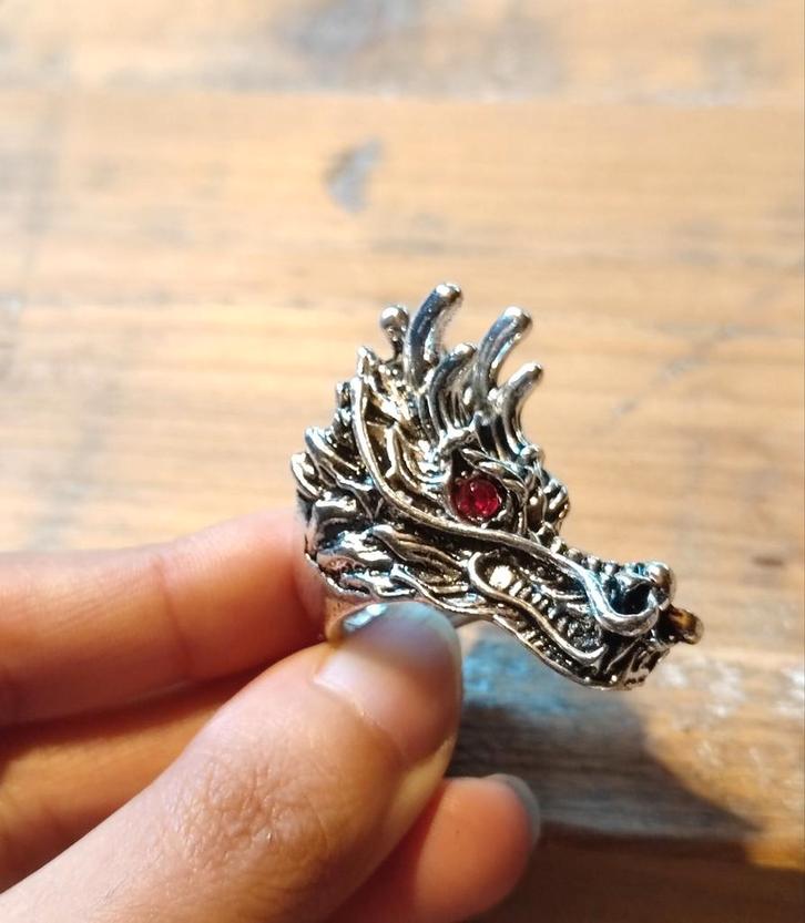 Nieuwe Draken Ring, Sieraden, Tassen en Uiterlijk, Ringen, Nieuw, Dame of Heer, Zilver, Verzenden