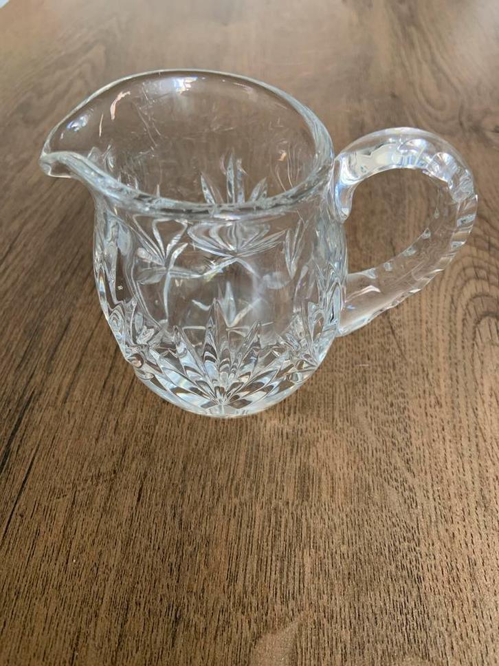 Kristallen melkkan/sauskom, Antiek en Kunst, Antiek | Glas en Kristal, Ophalen