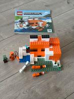 LEGO Minecraft 21178 Het Vossenhol, Ophalen of Verzenden, Zo goed als nieuw, Complete set, Lego