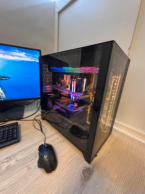 Game pc + setup, Computers en Software, Desktop Pc's, Zo goed als nieuw, 3 tot 4 Ghz, HDD, SSD, 32 GB, Met videokaart, Met monitor