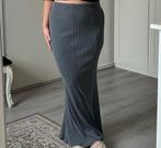 H&M grijze rok met stretch, elastische taille en ribstofje, Kleding | Dames, Rokken, Maat 38/40 (M), H&M, Ophalen of Verzenden