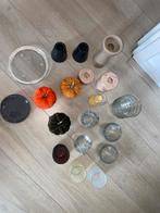 Verschillende deco en kaarsenhouders, Ophalen, Zo goed als nieuw, Overige materialen, Minder dan 25 cm