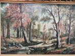 E Vernin - forrest Belgian school (XX), Antiek en Kunst, Kunst | Schilderijen | Klassiek, Ophalen of Verzenden
