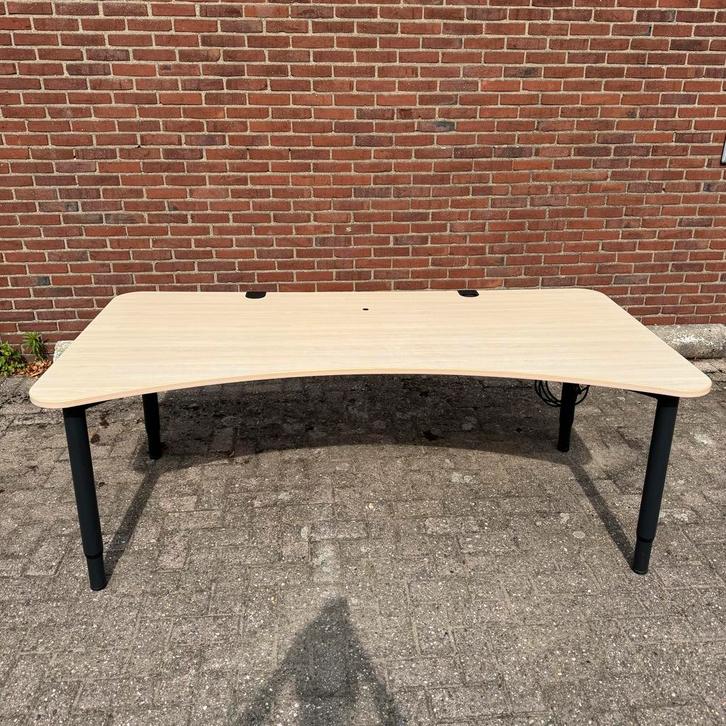 Verstelbaar Computerbureau 200 x 80-100 x 60-80cm, Huis en Inrichting, Bureaus, Gebruikt, Bureau, In hoogte verstelbaar, Ophalen