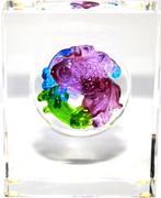 Schitterende Gekleurd Kristallen Sluiervis Paperweight, Antiek en Kunst, Antiek | Glas en Kristal, Verzenden