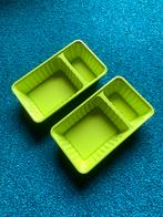 Groene Melamine Frietbakjes - Set van 2 - friet patat, Ophalen of Verzenden, Gebruikt