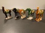 4 Replica's porseleinen paarden Tang Dynastie., Antiek en Kunst, Ophalen of Verzenden