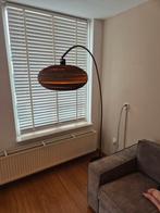 Sta lamp met kartonnen lampenkap, Huis en Inrichting, Lampen | Lampenkappen, Ophalen, Zo goed als nieuw, Rond, 50 cm of meer