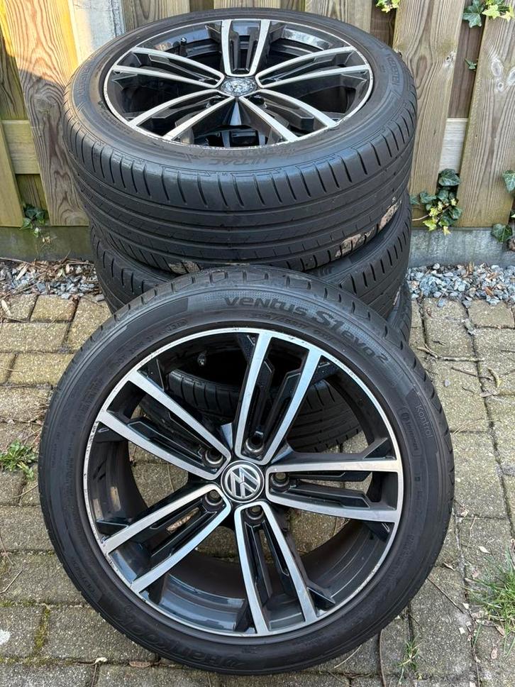 Originele Vw Sevilla velgen 5x112 17 inch, Auto-onderdelen, Banden en Velgen, All Season, 17 inch, 225 mm, Ophalen