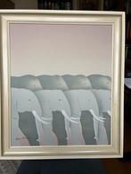 schilderij 'Elephants', Antiek en Kunst, Ophalen