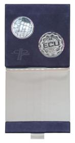 Nederland Set 10 Gulden 1994 & 10 ECU 1992, Postzegels en Munten, Munten | Nederland, Setje, Koningin Beatrix, Zilver, Ophalen of Verzenden