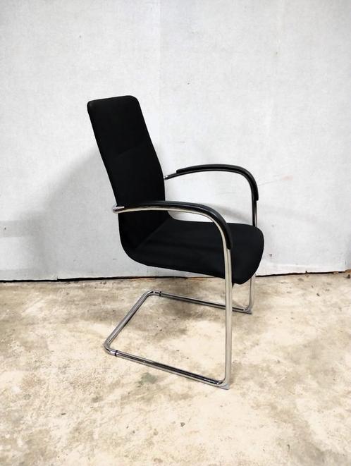 Kusch & Co  Ona Plaza design vergaderstoel stoel sledeframe, Huis en Inrichting, Stoelen, Zo goed als nieuw, Eén, Zwart, Ophalen