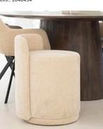 Moderne By-Boo Merque beige eetkamerstoel  / hoge poef, Huis en Inrichting, Stoelen, Ophalen, Twee, Overige kleuren, Nieuw