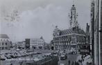 Middelburg- Markt met Stadhuis, Ophalen of Verzenden, 1940 tot 1960, Gelopen, Zeeland