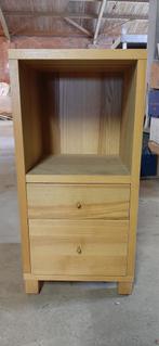 Houten Nachtkastje met Lades, Ophalen, Minder dan 50 cm, Gebruikt, Met lade(s)