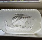 Glazen sierobject, Vikingschip, Antiek en Kunst, Antiek | Glas en Kristal, Ophalen of Verzenden