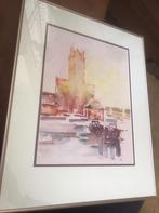 Prachtige aquarel bieden naar waarde gesigneerd, Ophalen of Verzenden