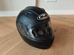 HJC Motorhelm XL zwart met ingebouwd zonnevizier, Ophalen of Verzenden, Integraalhelm, Tweedehands, XL