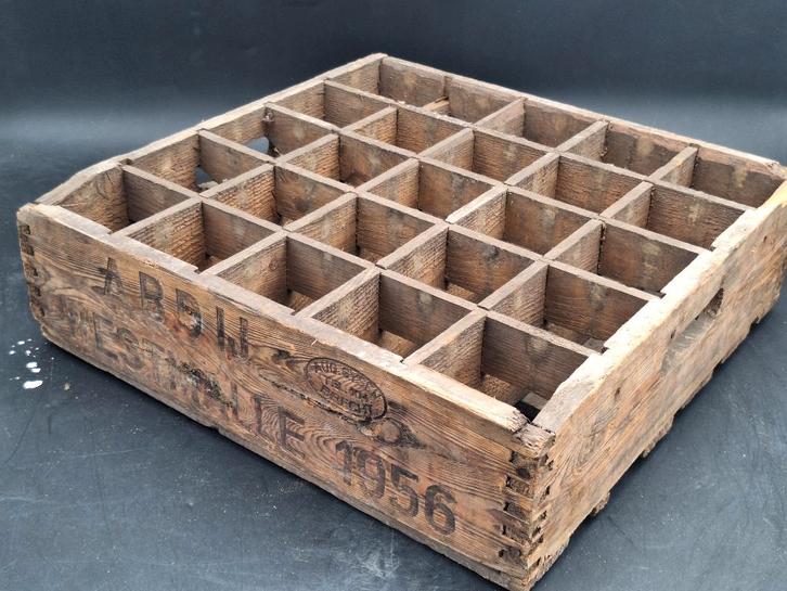 oude bierbak Abdij Westmalle 1956, Verzamelen, Biermerken, Gebruikt, Overige typen, Overige merken, Ophalen of Verzenden