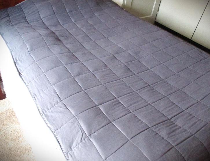 Verzwaringsdeken~7 kilo~Grijs~polyester~ca 205 cm x 145, Huis en Inrichting, Slaapkamer | Beddengoed, Zo goed als nieuw, Deken of Dekbed