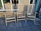 Te koop Tuinstoelen, Tuin en Terras, Tuinstoelen, Ophalen, Gebruikt, Hout, Verstelbaar
