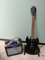 Epiphone G400 Gothic XII incl Fender g dec Jr en accessoires, Muziek en Instrumenten, Snaarinstrumenten | Gitaren | Elektrisch
