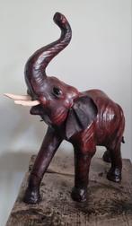 Vintage olifant leer 1970 35x13x40 hoog, Antiek en Kunst, Ophalen of Verzenden